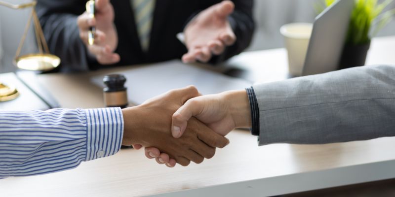 The two people agree to have a legally binding contract that ensures all parties involved in an agreement clearly understand their rights and obligations.