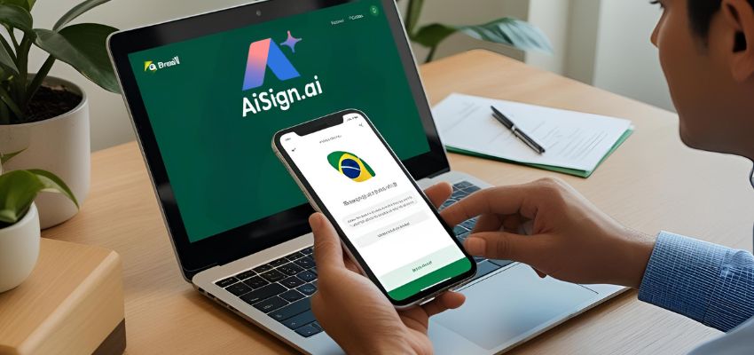 AiSign come uno dei migliori strumenti di firma elettronica in Brasile