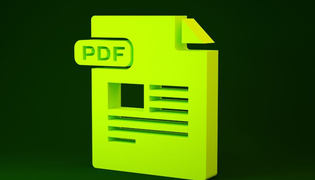 Ein PDF-Symbol.