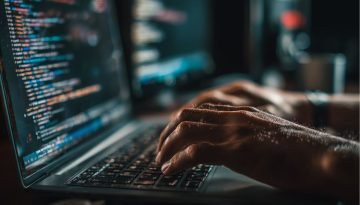 The man uses AI and automation for his business.